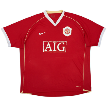 2006-07 Manchester United Home Shirt - 5/10 - (XL)