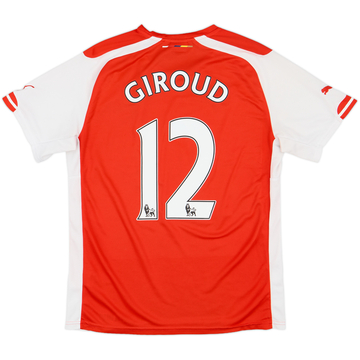 2014-15 Arsenal Home Shirt Giroud #12 - 7/10 - (M)
