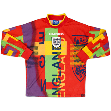 1995-96 England GK Full Kit - 8/10 - (Y)