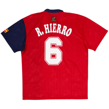 1996-98 Spain Home Shirt R.Hierro #6 - 8/10 - (L)