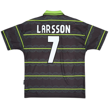 1999-00 Celtic Away Shirt Larsson #7 - 8/10 - (L)