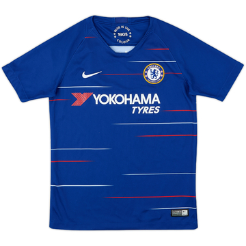 2018-19 Chelsea Home Shirt - 9/10 - (M.Boys)