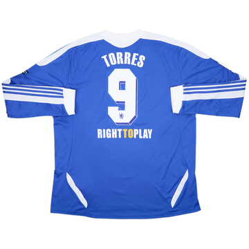 2011-12 Chelsea 'Champions of Europe' Home L/S Shirt Torres #9 - 7/10 - (3XL)