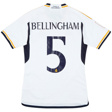 2023-24 Real Madrid Home Shirt Bellingham #5 - 9/10 - (S)
