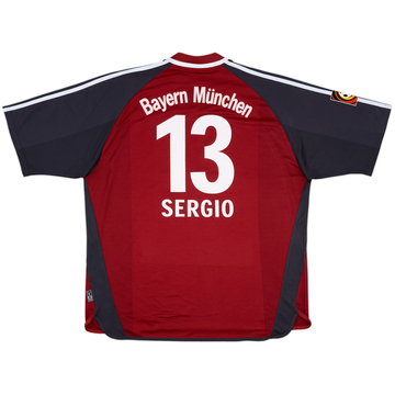 2001-02 Bayern Munich Player Issue Home Shirt Sergio #13 - 8/10 - (XXL)