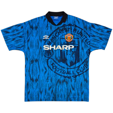 1992-93 Manchester United Away Shirt - 6/10 - (XL)