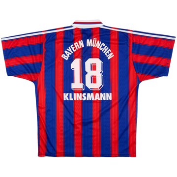 1995-97 Bayern Munich Home Shirt Klinsmann #18 - 6/10 - (L)