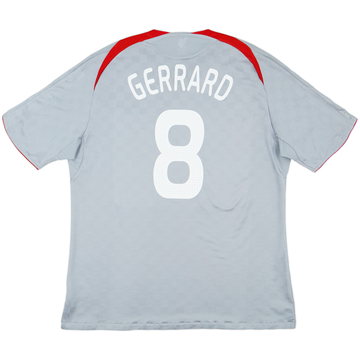 2008-09 Liverpool Away Shirt Gerrard #8 - 6/10 - (XXL)