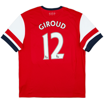 2012-14 Arsenal Home Shirt Giroud #12 - 8/10 - (XL)