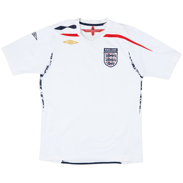 2007-09 England Home Shirt - 4/10 - (M)