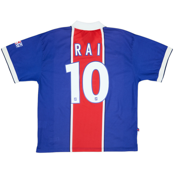1997-98 Paris Saint-Germain Home Shirt Rai #10 - 9/10 - (L)