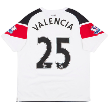 2010-12 Manchester United Away Shirt Valencia #25 - 5/10 - (XL.Boys)