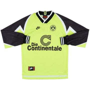 1995-96 Borussia Dortmund Home L/S Shirt - 7/10 - (S)