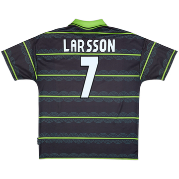 1998-99 Celtic Away Shirt Larsson #7 - 10/10 - (XL)
