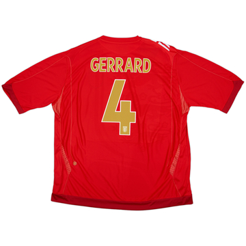 2006-08 England Away Shirt Gerrard #4 (3XL)