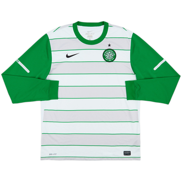 2011-12 Celtic Away L/S Shirt - 8/10 - (L)