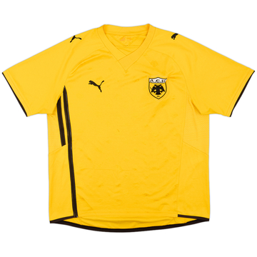2009-10 AEK Athens Home Shirt - 7/10 - (L)