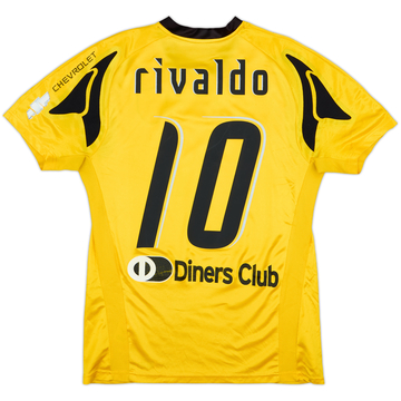 2007-08 AEK Athens Home Shirt Rivaldo #10 - 5/10 - (M)