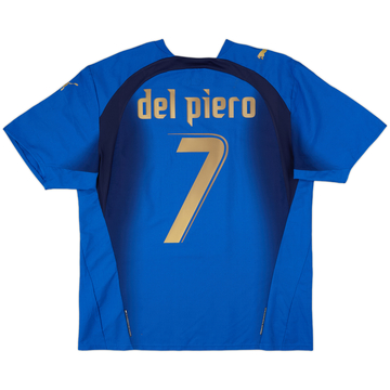 2006 Italy Home Shirt Del Piero #7 - 6/10 - (L)