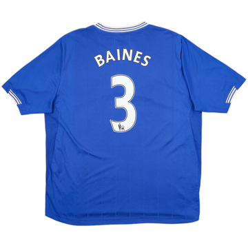 2009-10 Everton Home Shirt Baines #3 - 7/10 - (XL)