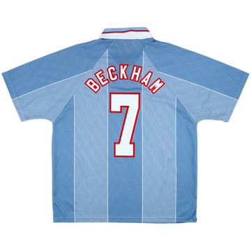 1996-97 England Away Shirt Beckham #7 - 8/10 - (XL)