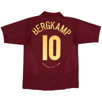 2005-06 Arsenal Home Shirt Bergkamp #10 - 8/10 - (L)