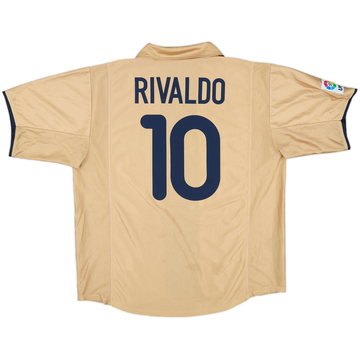2001-03 Barcelona Away Shirt Rivaldo #10 - 8/10 - (XL)
