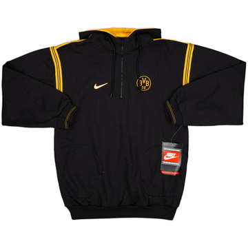 1998-00 Borussia Dortmund Nike 1/4 Zip Hooded Sweat Top (S)