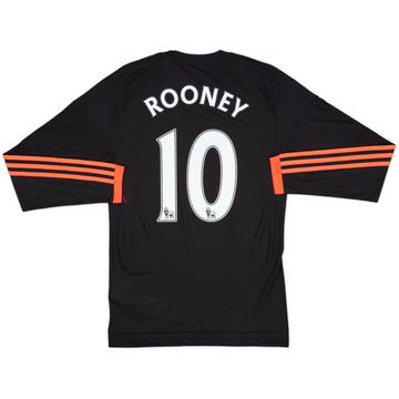 2015-16 Manchester United Authentic Third L/S Shirt Rooney #10 (S)