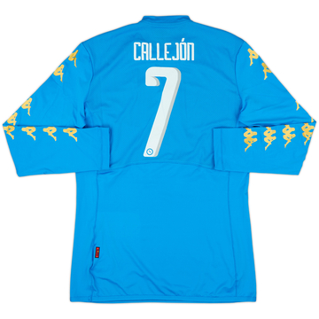 2016-17 Napoli Authentic Home L/S Shirt Callejon #7 (XL)