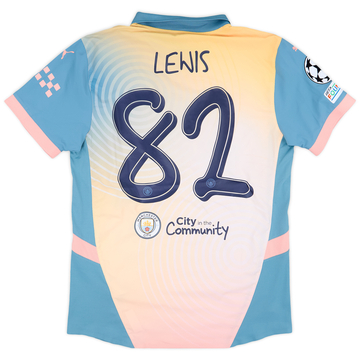 2024-25 Manchester City Match Issue Champions League Fourth Shirt Lewis #82