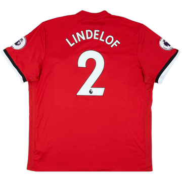 2017-18 Manchester United Home Shirt Lindelof #2 - 5/10 - (XXL)