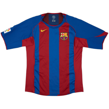 2004-05 Barcelona Home Shirt Ronaldinho #10 - 9/10 - (M)