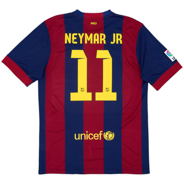 2014-15 Barcelona Home Shirt Neymar Jr #11 - 6/10 - (XL)