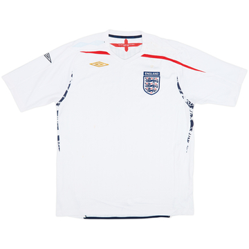 2007-09 England Home Shirt - 4/10 - (L)