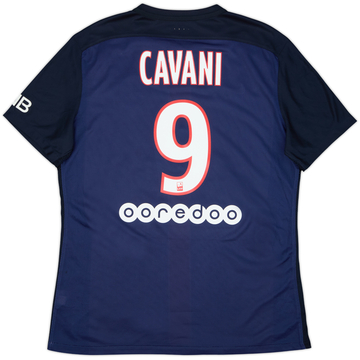 Camiseta auténtica de local del Paris Saint-Germain 2015-16 Cavani #9 - 7/10 - (L)