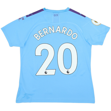2019-20 Manchester City Home Shirt Bernardo #20 - 7/10 - (Women's XL)