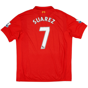 2012-13 Liverpool Home Shirt Suarez #7 - 6/10 - (XL)