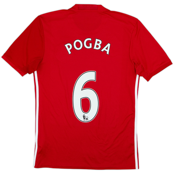 2016-17 Manchester United Home Shirt Pogba #6 - 8/10 - (S)