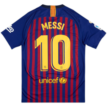 2018-19 Barcelona Home Shirt Messi #10 - 8/10 - (S)