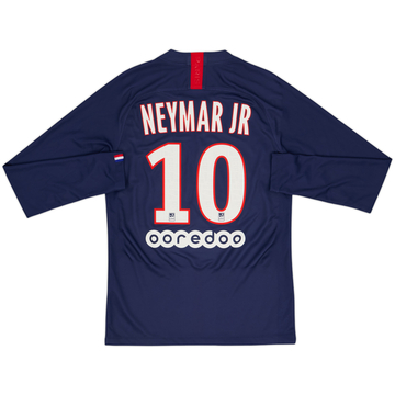 2019-20 Paris Saint-Germain Home L/S Shirt Neymar Jr #10 - 6/10 - (S)