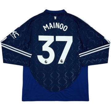 2024-25 Manchester United Away L/S Shirt Mainoo #37 (XL)