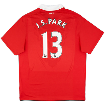 2010-11 Manchester United Home Shirt J.S.Park #13 - 8/10 - (XL)