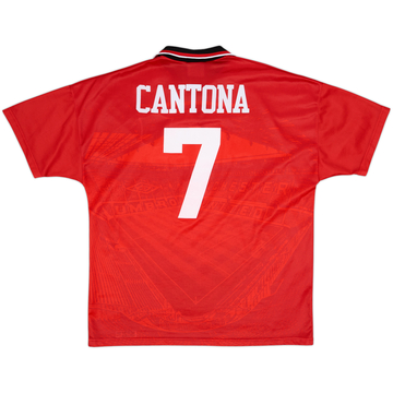 1994-96 Manchester United Home Shirt Cantona #7 - 8/10 - (XL)