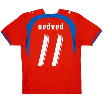 2006-08 Czech Republic Home Shirt Nedved #11 - 8/10 - (M)