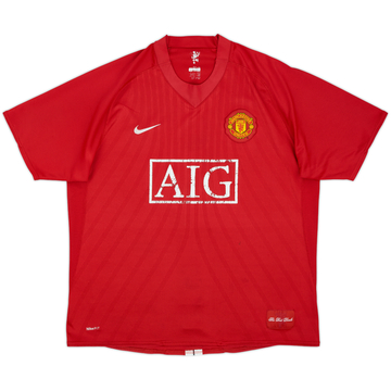 2007-09 Manchester United Home Shirt - 4/10 - (XL)