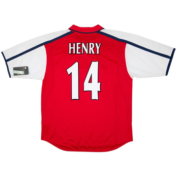 2000-02 Arsenal Home Shirt Henry #14 (L)