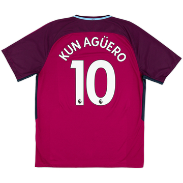 2017-18 Manchester City Away Shirt Kun Aguero #10 - 8/10 - (XL)