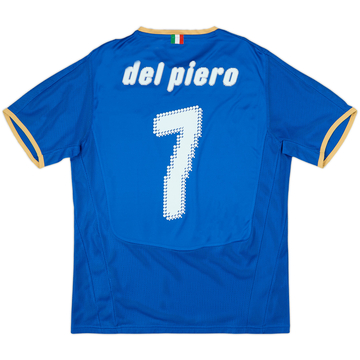 2007-08 Italy Home Shirt Del Piero #7 - 8/10 - (M)