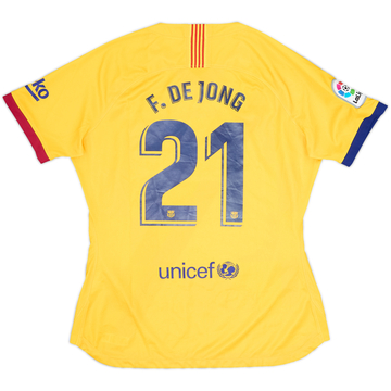2019-20 Barcelona Away Shirt F. De Jong #21 - 7/10 - (Women's L)